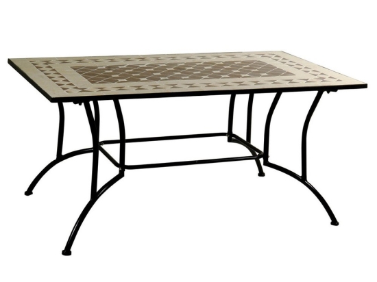 Τραπέζι Παραλ/μο Mosaic TC009-2012 120x80x75cm Black
