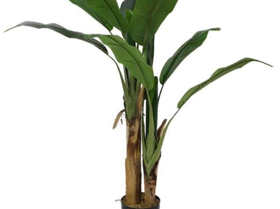 Τεχνητό Δέντρο Μπανανιά NP702_145 Ύψος 145cm Green New Plan Πλαστικό, Ύφασμα