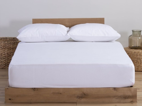 Σεντόνι Με Λάστιχο Jersey White Nef-Nef Μονό 100x230cm Με Λάστιχο 100% Βαμβάκι