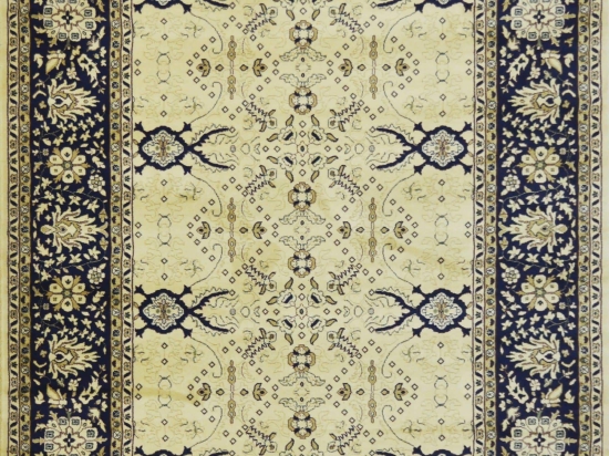 Χαλί Isfahan 121 Blue-Beige 135Χ200cm