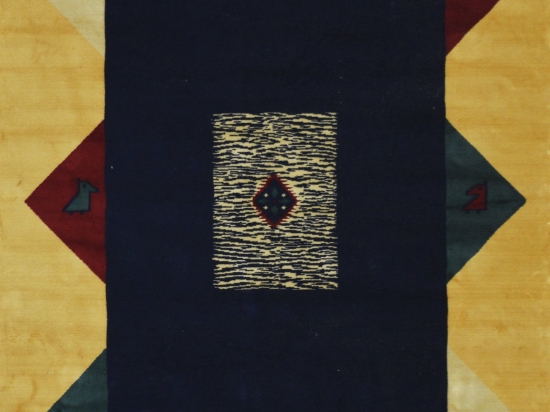 Χαλί Giseh 238/3 Blue-Gold 140X200cm