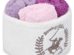 ΠΕΤΣΕΤΕΣ ΛΑΒΕΤΑ 4ΤΜΧ BEVERLY HILLS POLO CLUB HM12124.05 ΚΟΚΚΙΝΟ ΜΩΒ ΡΟΖ ΛΕΥΚΟ 30x30 εκ. 355BHP0235