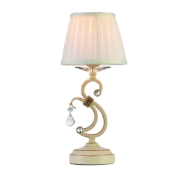 Φωτιστικό Επιτραπέζιο 3404-1 12x80cm 1xΕ27 Beige Inlight Μέταλλο,Ύφασμα