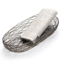 Καλάθι Nest 228004 60cm / 50cm Nickel Philippi Μέταλλο