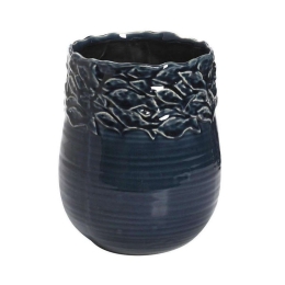 Διακοσμητικό Βάζο Ψάρια PIM139 Μπλε 21x16,5x16,5cm Espiel Κεραμικό