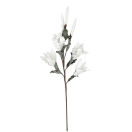 Διακοσμητικό Λουλούδι LOL855K6 120cm White Espiel Πλαστικό