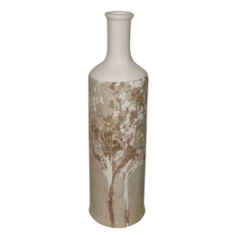 Μπουκάλι Διακοσμητικό ''Autumn'' 35,5cm Brown-White ARA108 Espiel Κεραμικό