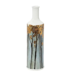 Μπουκάλι Διακοσμητικό ''Golden Breeze'' 35,5cm Gold ARA126 Espiel Κεραμικό