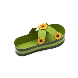 Διακοσμητικές Παντόφλες Σετ 2Τμχ 21cm Green WAY119 Espiel Μέταλλο