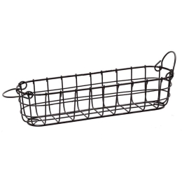 Καλάθι Διακοσμητικό Μεταλλικό TAK217 38x9,5cm Black Espiel Μέταλλο