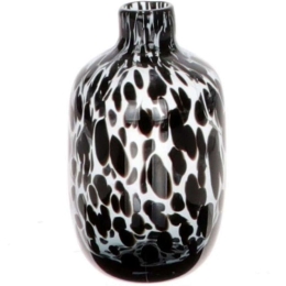 Βάζο Γυάλινο Panther 012.862296034 12x19cm Black Γυαλί