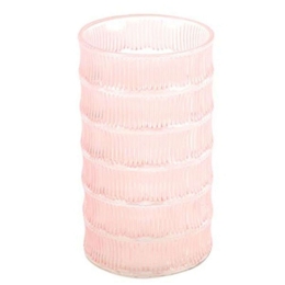 Βάζο Γυάλινο Nicola 013.773339 12x13,5cm Pink Γυαλί