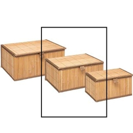 Καλάθι Bamboo 07.161046AB 29x23,5x14,5cm Natural Bamboo