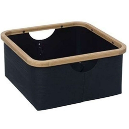 Καλάθι 07.160390A 28,8x28,8x15cm Black-Natural Πολυπροπυλένιο