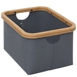 Καλάθι 07.160389C 28,8x21,8x15cm Grey-Natural Πολυπροπυλένιο