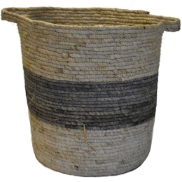 Καλάθι Raffia 00.06.67280 35x35cm Ecru-Grey Raffia