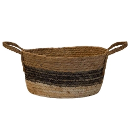 Καλάθι Ψάθινο 00.06.61133 30,5x25x15cm Multi Ψάθα