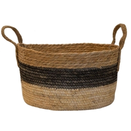 Καλάθι Ψάθινο 00.06.61134 34x27x18cm Multi Ψάθα