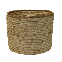 Καλάθι Ψάθινο 00.06.67559 Φ25x20cm Ecru Ψάθα