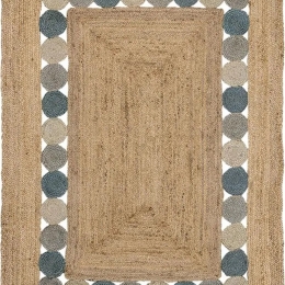 Χαλί Delhi BR-10012 Beige-Blue New Plan 200X290cm