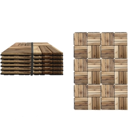 ΠΛΑΚΑΚΙΑ ΔΑΠΕΔΟΥ ΚΑΦΕ ΞΥΛΟ/ΠΛΑΣΤΙΚΟ 30X30X1.9CM 6ΤΜΧ