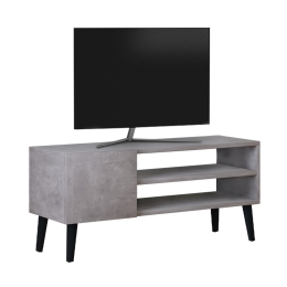 ΕΠΙΠΛΟ ΤΗΛΕΟΡΑΣΗΣ PORTO MEGAPAP ΧΡΩΜΑ ΓΚΡΙ ΡΕΤΡΟ 90X32X42ΕΚ.
