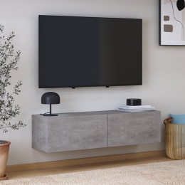 ΕΠΙΠΛΟ ΤΗΛΕΟΡΑΣΗΣ ΕΠΙΤΟΙΧΙΟ PALM MEGAPAP ΧΡΩΜΑ ΓΚΡΙ ΡΕΤΡΟ 120X32X30ΕΚ.