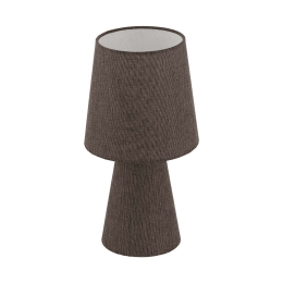 Επιτραπέζιο Φωτιστικό -Πορτατίφ Led 97123 Brown Carpara Eglo Ύφασμα,Πολυπροπυλένιο