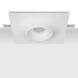 Φωτιστικό Σποτ Οροφής Χωνευτό 1 x GU10 max 50W 220-240V S031 White Τετράγωνο Γύψος