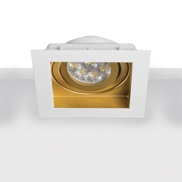 Σποτ Γυψοσανίδας Χωνευτό 1 x GU10 max 50W S036 White Τετράγωνο Μέταλλο