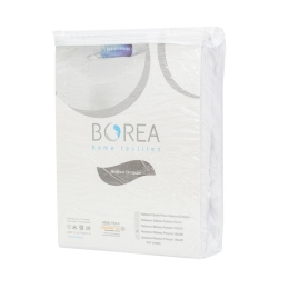 Borea Επίστρωμα Αδιάβροχο 140 x 200 cm + 40 cm Λευκό