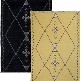 Χαλί Scandy 2 Όψεων 0111-YLW Yellow-Black Ezzo 160X230cm