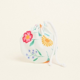 Beauty Home ΠΟΥΓΚΙ ΟΒΑΛ ΜΕ ΚΟΡΔΟΝΙ 13 x 14 cm ΠΟΠΛΙΝΑ ΛΟΥΛΟΥΔΙΑ 140 CM