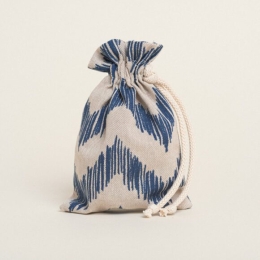 Beauty Home ΠΟΥΓΚΙ ΜΕ ΚΟΡΔΟΝΙ 12 x 17 cm  ΜΠΛΕ ΖΙΓΚΖΑΓΚ