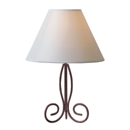 Φωτιστικό Επιτραπέζιο Table & Floor Luminairies KS1007T1BN Brown Μέταλλο,Ύφασμα
