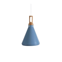 Φωτιστικό Οροφής 1513-BL Blue Μέταλλο,Ξύλο
