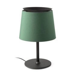 Επιτραπέζιο Φωτιστικό Savoy 20305-84 E27 max 15W Black - Green Faro Barcelona Αλουμίνιο,Textilene