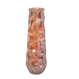 Βάζο Διακοσμητικό 39.5cm Cinnamon-Brown 1-515-92-011 Etiquette Γυαλί