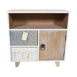 Κουτί Αποθήκευσης 373-91-866 24x25x10cm Veraman-White-Brown Ξύλο