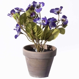 Τεχνητό Φυτό Πανσές 9190-6 20x20x19cm Purple Supergreens Πολυέστερ