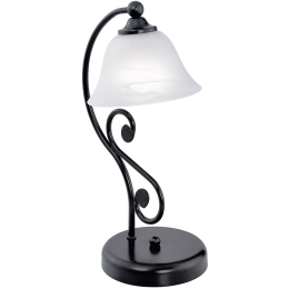 Φωτιστικό Επιτραπέζιο Murcia 91007 White-Black Eglo Μέταλλο,Γυαλί