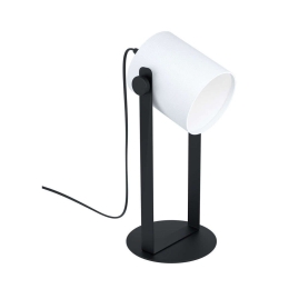 Φωτιστικό Επιτραπέζιο 'Hornwood 1' 43428 Black-White Eglo Μέταλλο,Ύφασμα