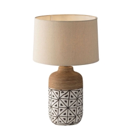 Επιτραπέζιο Φωτιστικό I-Vietri-XL 8031414872565 White-Beige Luce Ambiente Design Κεραμικό