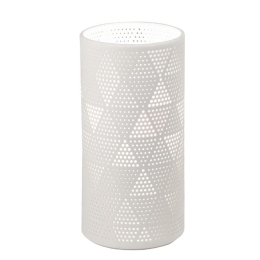 Επιτραπέζιο Φωτιστικό Micol 3528-30-102 White Fabas Luce Κεραμικό
