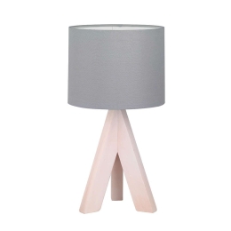 Επιτραπέζιο Φωτιστικό Ging R50741042 Grey-Natural RL Lighting Ξύλο,Ύφασμα