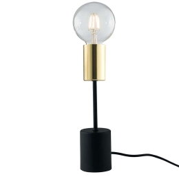 Επιτραπέζιο Φωτιστικό I-Axon-L Black-Gold Luce Ambiente Design Μέταλλο