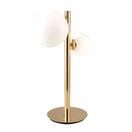 Επιτραπέζιο Φωτιστικό I-Hera-L2 Gold Luce Ambiente Design Metal, Glass