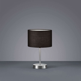 Επιτραπέζιο Φωτιστικό Hotel 501100102 D20x32cm Black Trio Lighting Μέταλλο,Ύφασμα