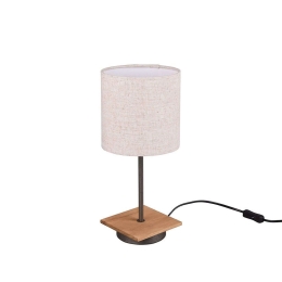 Φωτιστικό Επιτραπέζιο Elmau 502100130 18x40cm 1xE14 40W Beige-Natural Trio Lighting