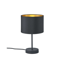 Επιτραπέζιο Φωτιστικό Hostel 508200179 Ø20x33cm Gold Trio Lighting Μέταλλο,Ύφασμα